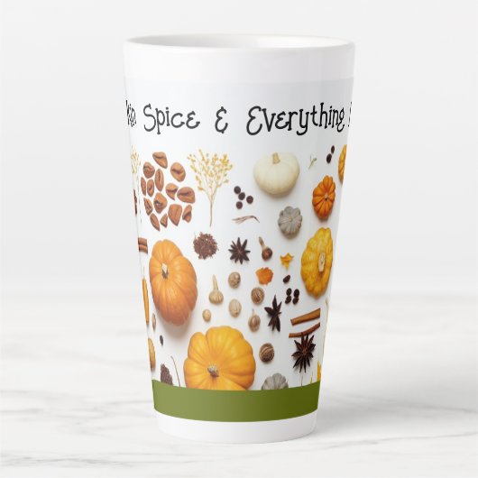 Kürbisspeckendellatte Milchtasse (Vorderseite)