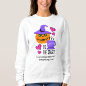 KürbisspeckenHalloween-Sweatshirt Sweatshirt (Vorderseite)