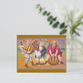 Kürbisspiel Postkarte (Stehend Vorderseite)