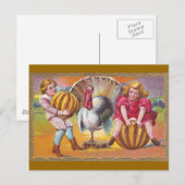Kürbisspiel Postkarte (Vorne/Hinten)