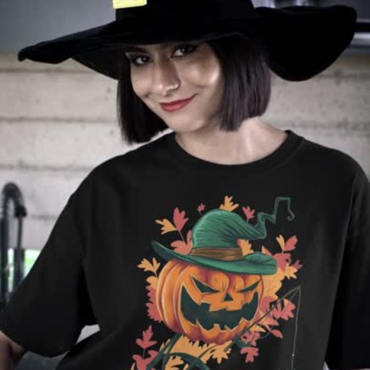 Kürbisspinne zu Halloween T-Shirt