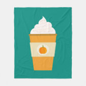 Kürbisspitzkaffee Fleecedecke (Vorderseite)