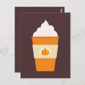 Kürbisspitzkaffee Postkarte (Vorne/Hinten)
