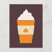 Kürbisspitzkaffee Postkarte (Vorderseite)