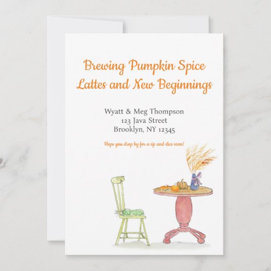 KürbisspitzLatte in neuer Zuhause Ankündigung (Vorderseite)