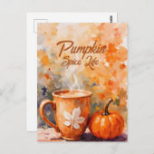 Kürbisspukleben Postkarte (Vorne/Hinten)