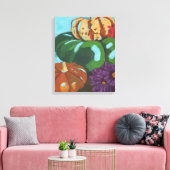 Kürbisstapel Leinwanddruck (Insitu (Wohnzimmer))