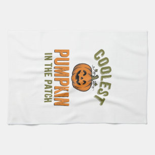 Kürbisste in der Patch Vintage Halloween-Dekoratio Geschirrtuch
