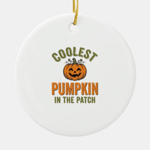 Kürbisste in der Patch Vintage Halloween-Dekoratio Keramik Ornament