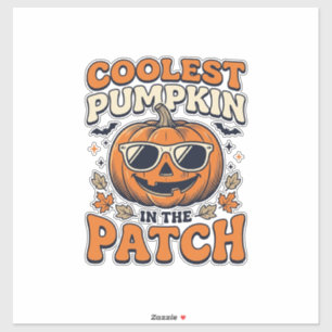 Kürbisste Patch Vintage Halloween-Shirt Aufkleber