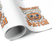 Kürbisste Patch Vintage Halloween-Shirt Geschenkpapier (Rolleneckpunkt)