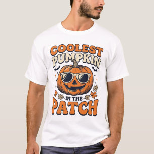 Kürbisste Patch Vintage Halloween-Shirt T-Shirt