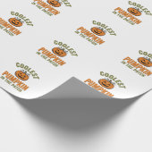 Kürbisste Patch Vintage Halloween-Wunsch Geschenkpapier (Ecke)