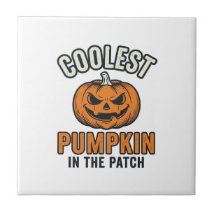 Kürbisste Vintage Halloween-Shirt Fliese