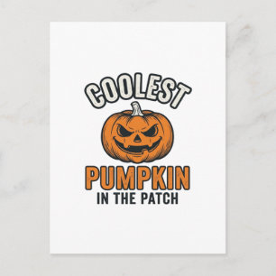 Kürbisste Vintage Halloween-Shirt Postkarte
