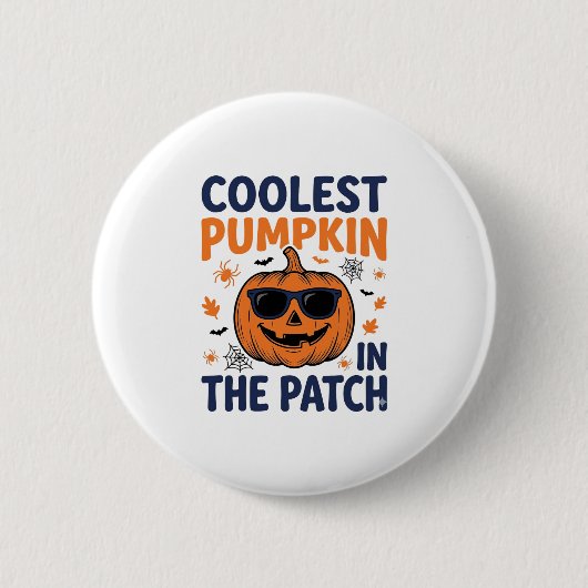 Kürbisster Halloween-Shirt_1 Button (Vorderseite)
