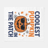 Kürbisster Halloween-Shirt_1 Fleecedecke (Vorderseite (Horizontal))