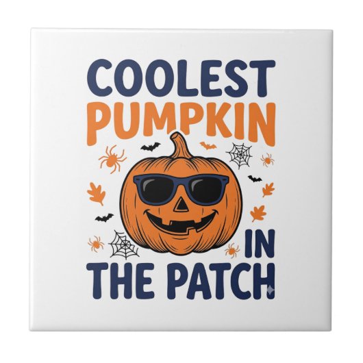 Kürbisster Halloween-Shirt_1 Fliese (Vorderseite)