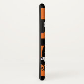 Kürbisstreifen, schwarz und orange Case-Mate iPhone hülle (Hinten/Rechts)