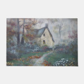 "Kürbissuppe - Ein englisches Cottage" Fußmatte (Vorderseite)