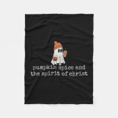 Kürbisszene und der Geist Christi Christliches Hal Fleecedecke (Vorderseite)