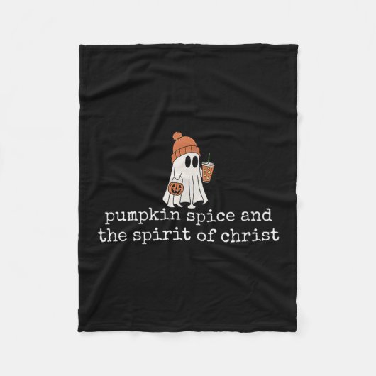 Kürbisszene und der Geist Christi Christliches Hal Fleecedecke (Vorderseite)