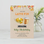 Kürbistorten-Party Einladung (Stehend Vorderseite)