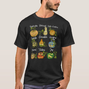 Kürbistypen und -sorten Süßer Kürbis für Hallo T-Shirt