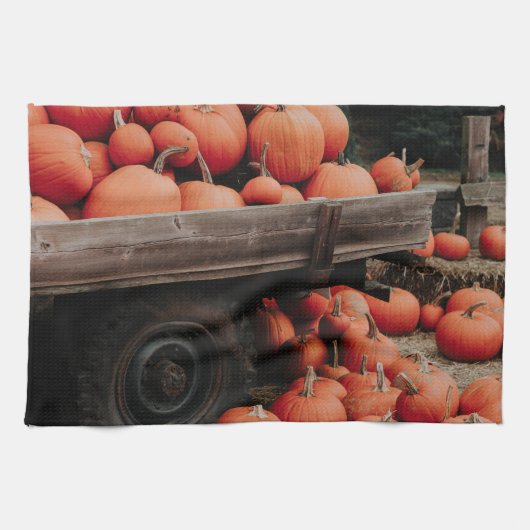 Kürbiswagen Geschirrtuch (Horizontal)