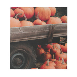 Kürbiswagen Notizblock