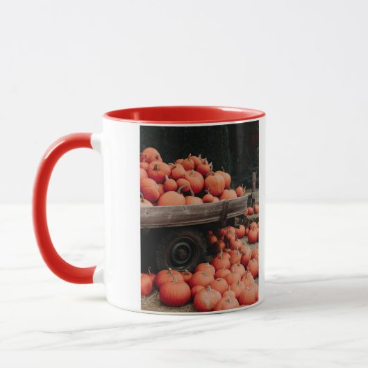 Kürbiswagen Tasse (Links)