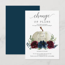 Kürbiswechsel der Burgund-Marine-Ankündigung