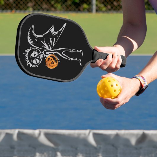 Kürbisweilen haben zu Halloween Spaß Pickleball Schläger (InSitu)