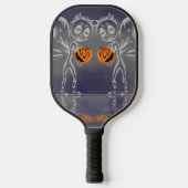 Kürbisweilen haben zu Halloween Spaß Pickleball Schläger (Vorderseite)