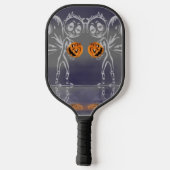 Kürbisweilen haben zu Halloween Spaß Pickleball Schläger (Rückseite)