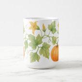 Kürbiswein mit Blume Kaffeetasse (Mittel)