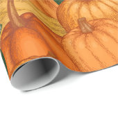 Kürbisweispapier Geschenkpapier (Rolleneckpunkt)