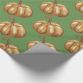 Kürbisweispapier Geschenkpapier (Ecke)