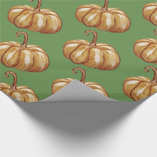 Kürbisweispapier Geschenkpapier (Ecke)