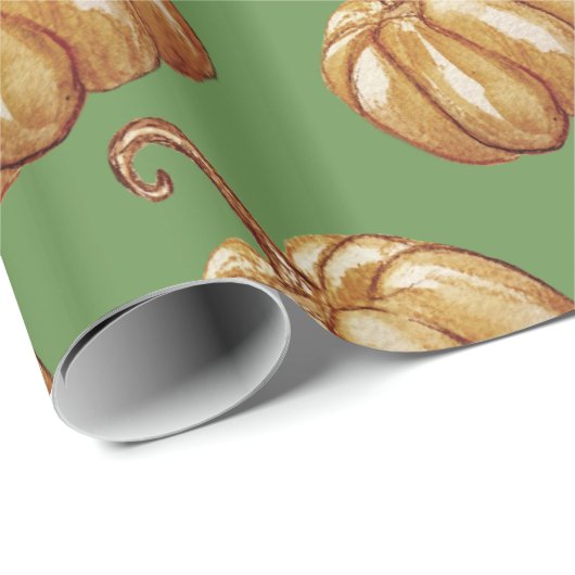 Kürbisweispapier Geschenkpapier (Rolleneckpunkt)