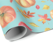 Kürbisweispapier Geschenkpapier (Rolleneckpunkt)