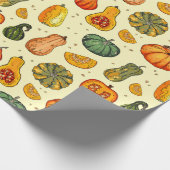 Kürbisweispapier Geschenkpapier (Ecke)