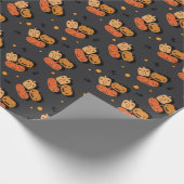 Kürbisweispapier Geschenkpapier (Ecke)