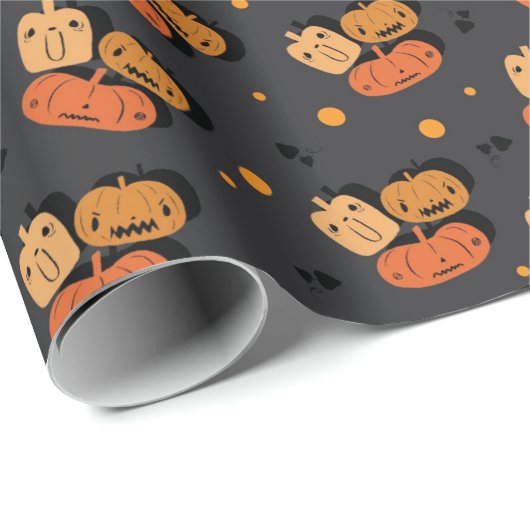 Kürbisweispapier Geschenkpapier (Rolleneckpunkt)