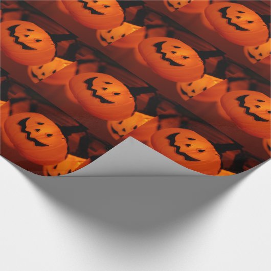 Kürbisweispapier Geschenkpapier (Ecke)