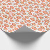 Kürbisweispapier Geschenkpapier (Ecke)