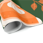 Kürbiswürfelkaffee dunkelgrün geschenkpapier (Rolleneckpunkt)