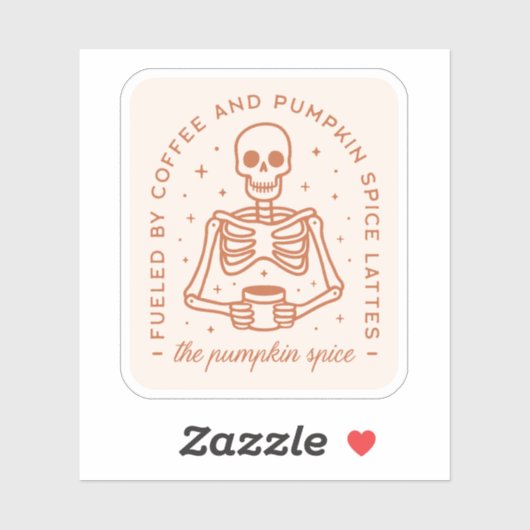 Kürbiswürfelliebhaber Aufkleber (Blatt)