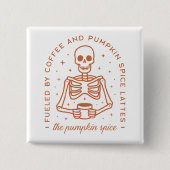 Kürbiswürfelliebhaber Button (Vorderseite)