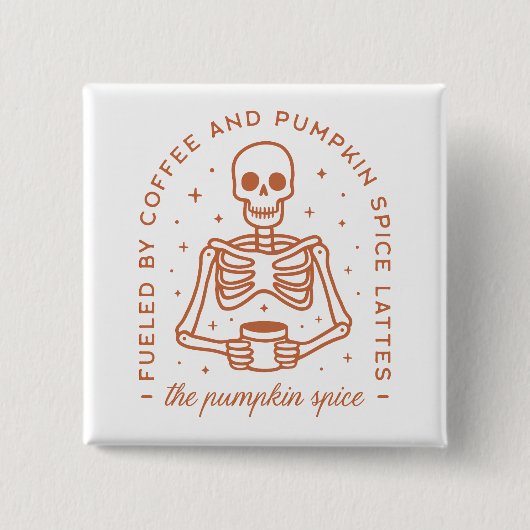 Kürbiswürfelliebhaber Button (Vorderseite)